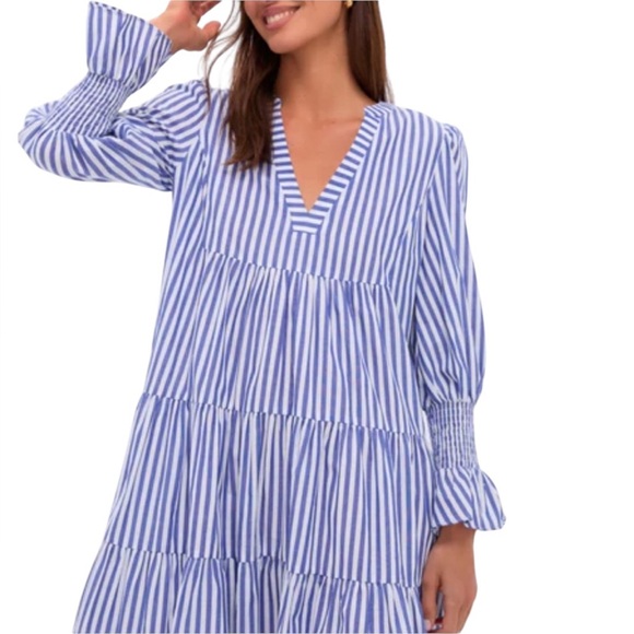 Tuckernuck Pomander Place Kenzo Dress – Blue Stripe – XS - Picture 2 of 7